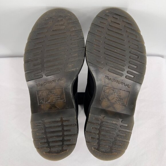 Dr. Martens Pascal Vegan Black Embroidered Grunge Style Combat Boots Size 6 - Picture 7 of 10
